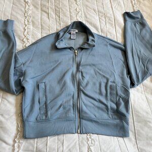 Manifest Offline Womans Pale Blue Zip Up Small Jacket